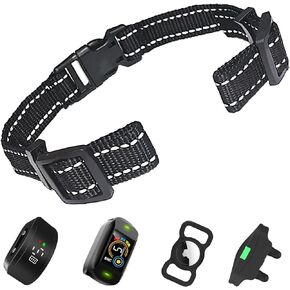 Safe Collars Replacement Strap Shock Collar Replacement Strap Training Bark Collar Replacement Collar Strap Reflective Adjustable Nylon Collar Strap E Collar Receiver Collar