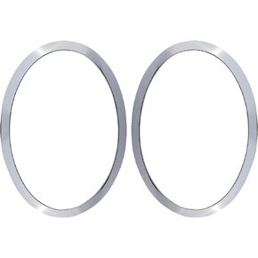 Headlight Trim Ring Headlamp Bezel Driver Passenger Side Compatible with 2014-2021 Mini Cooper F55 F56 F57 Replaces 51137449209 51137449210 Black Pair