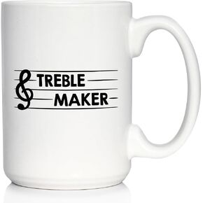 Treble Maker Ceramic Coffee Mug for Musicians Music Lover Gift - 11 oz in Saudi Arabia