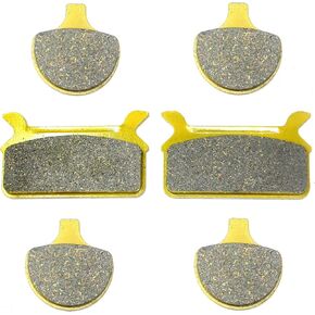 Master Chen Front Rear Brake Pads Brakes for Harley Davidson FLT FLHT FLHTCi Electra Glide Standard Classic 1986-1999 - Road King FLHR FLHRCi 1994-1999 MC0191