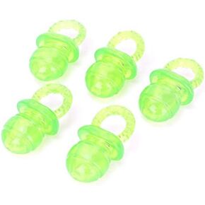 5Pcs Pet Chew Toy Nipple Shape Cat Dog Biting Toy Cute Puppy Kitten Molar Toy Dogs Chew Pacifier Toy Set Pet Interactive Chew Toy (Green)