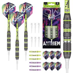 DW Anthem Soft Tip Dart Set, Stainless Steel Barrel - Perfect for Casual and Recreational Players