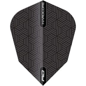 RED DRAGON Hardcore V-Standard Dart Flights- 3 Sets Per Pack (9 Dart Flights in Total)
