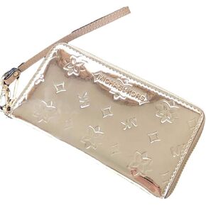 Jet Set Large Gold Metallic Phone Case Wristlet Wallet