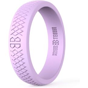 Silicone Ring For Women | Premium Rubber Wedding Band | Perfect For Fitness, Lifting, Active Lifestyle - Comfortable and Durable