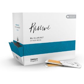 D’Addario Organic Reserve Bb Clarinet Reeds - Filed, Strength 2, 3-Pack