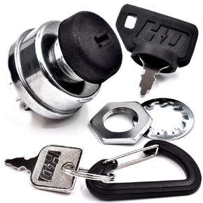 HD Switch Starter Ignition Key Switch Replaces 180620 EverRide Warrior 54" 60" 66" - Ultimate Dual Protection Upgrade - Includes 2 Keys & Free Carabiner