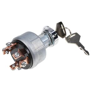 Ignition Switch 17001-00023 1700100023 1700100052 1700100072 with 2 H806 Keys Compatible with Takeuchi TL130 TL150 TB125 TB135 TB145 TB175 TB228 TB235 TB250 Excavator Digger