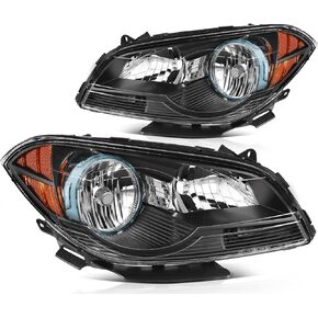 ECCPP Headlight Assembly For Chevrolet For Malibu 2008-2012 Driver and Passenger Side Headlamps