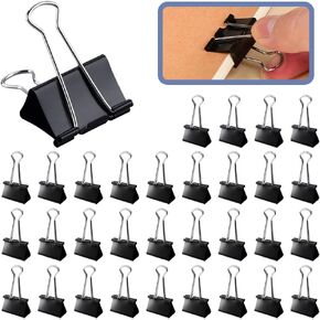 Mini Binder Clips, Micro Size Binder Clips Small, 84Pack 15mm 5/8 Inch Tiny Binder Clips, Black Small Clips, Metal Paper Clamps Clips for Paperwork Office
