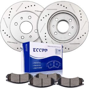 Brakes and Rotors, ECCPP Front Brake Pads and Rotors Brake Kits fit for 1991 1992 for Saturn SC,1993-2002 for Saturn SC1 SC2,1991-2002 for Saturn SL SL1 SL2,1993-2001 for Saturn SW