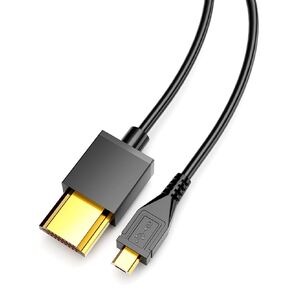 HDMI to Micro USB Cable, 1.5M/ 5ft HDMI Male to Micro USB Male Data Charging Cord Converter Connector Cable - 5pin