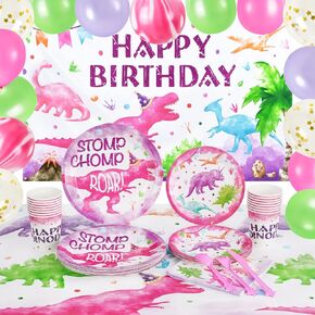 Watercolor Video Game Birthday Party Supplies - Game Theme Party Decorations for Boys Birthday Backdrop Balloons Plates Cups Napkins Tablecloth Cutlery Bags Tableware Set Serves 16 Guests 152 PCS