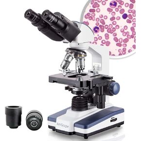 AmScope 40X-2500X مجهر LED Darkfield مجهر مع رأس Siedentopf in Kuwait