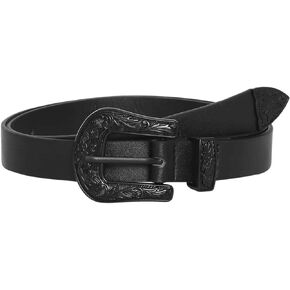 Verdusa Women's Vintage Buckle Belt Leather Belts for Jeans