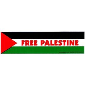 Peace Resource Project Free Palestine - Small Bumper Sticker or Laptop Decal (5.75" x 1.75")