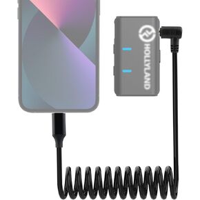 3.5mm TRS Microphone Adapter for Hollyland Lark M1 / 150 / Lark Max Wireless Lavalier Mic, Compatible with iPhone 13 12 11 Pro Max/iPAD