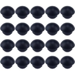 20Pcs 9mm Bottle Jack Oil Filler Plug Rubber Floor Jack Oil Reservoir Filler Plug Horizontal Jack Bung for Oil Reservoir Hole, Black