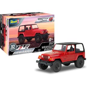 Level 2 Easy-Click Model Kit Jeep Wrangler Rubicon 1/25 Scale Model by Revell