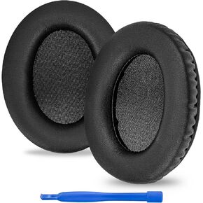 Replacement Ear Pads for HyperX Cloud II, 2, Cloud III, 3, Mix, Alpha, Cloud Flight, Stinger, 2, 2 Core Headphones Ear Cushions, Ear Covers, Headset Earpads (Protein Leather/Black)