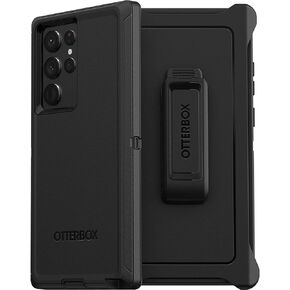 OtterBox Defender Series Screenless Edition Case for Galaxy S22 Ultra (Only) - Holster Clip Included - Non-Retail Packaging - Black