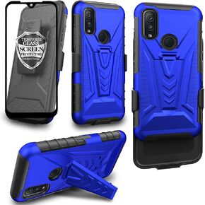 Ailiber Compatible with Kyocera DuraSport 5G Case, DuraSport UW C6930 Case Holster with Screen Protector, Swivel Belt Clip Holster with Kickstand, Heavy Duty Shockproof Cover for Kyocera C6930-Black