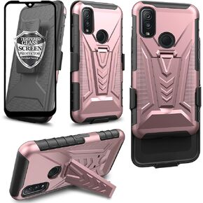 Ailiber متوافق مع حافظة Kyocera DuraSport 5G، حافظة DuraSport UW C6930 مع واقي شاشة، حافظة بمشبك حزام دوار مع مسند، غطاء مقاوم للصدمات شديد التحمل لـ Kyocera C6930-Camo