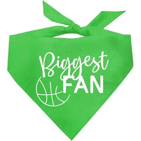 Biggest Fan Basketball Dog Bandana (Royal, OS 541)