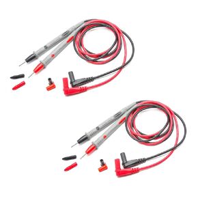 2 Pairs Digital Multimeter Test Leads Banana Plug, Multimeter Probes Voltmeter Test Probe 10A 1000V