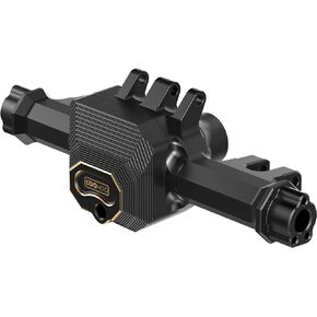 COOWOO Brass Front RC Axle Housing Upgrade Part for 1/10 TRX-4 RC Trucks - Precision CNC Machined for Enhanced Stability and Durability, Black