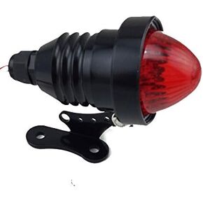 Brake Tail Light License Plate Mount Lights for Dyna Bobber Yamaha Suzuki Kawasaki (Chrome)