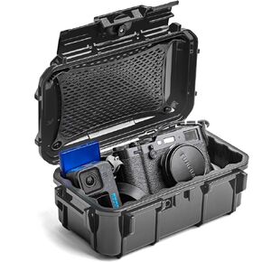 Evergreen ToughBox Tech Organizer – For Camera, Cables, Hard Drives, Compatible with GoPro etc. (Medium, PROFoam, Black)