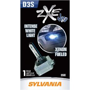 SYLVANIA - D3S SilverStar zXe HID (High Intensity Discharge) Headlight Bulb - High Performance Brighter and Whiter Light, Xenon Fueled, with a HID Attitude and Style (Contains 1 Bulb)