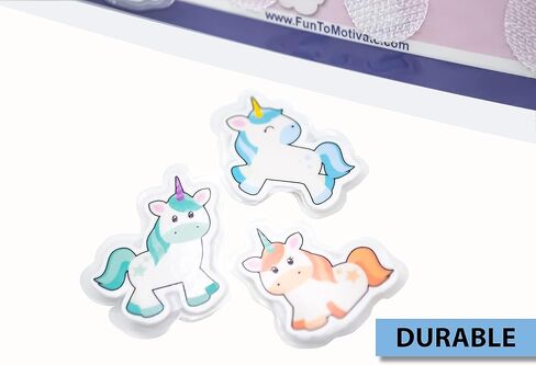 لوحة رمزية مغناطيسية قابلة لإعادة الاستخدام بطابع يونيكورن (6 بوصات × 9 بوصات)، مخطط مكافآت فريد ونابض بالحياة مع تصميم ممتع وجذاب للأطفال (الكمية 1) in Kuwait