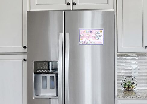 لوحة رمزية مغناطيسية قابلة لإعادة الاستخدام بطابع يونيكورن (6 بوصات × 9 بوصات)، مخطط مكافآت فريد ونابض بالحياة مع تصميم ممتع وجذاب للأطفال (الكمية 1) in Kuwait