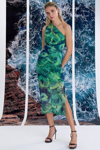 Donna Morgan One-Shoulder Keyhole Midi Formal & Cocktail Dresses for Women in Saudi Arabia