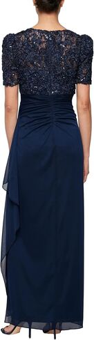 Alex Evenings Women's Wedding Guest Dress with V-Neck Stretch Sequin Bodice and Empire Waist (Petite and Regular Sizes) in Saudi Arabia