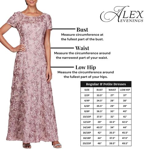 Alex Evenings Women's Wedding Guest Dress with V-Neck Stretch Sequin Bodice and Empire Waist (Petite and Regular Sizes) in Saudi Arabia