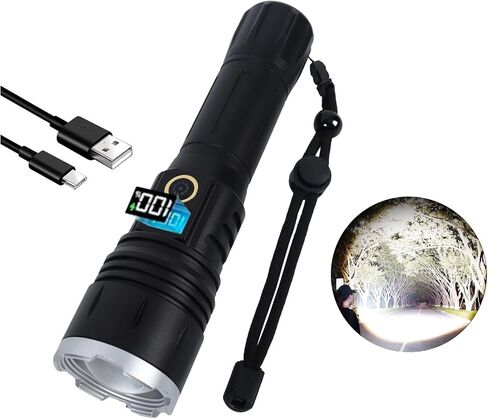 Flashlights High Lumens,Led Flashlight, Zoomable, High Lumen, Tactical Flashlight,Perfect for Camping and Adventure。 in Saudi Arabia