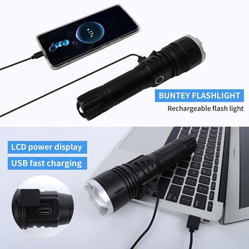 Flashlights High Lumens,Led Flashlight, Zoomable, High Lumen, Tactical Flashlight,Perfect for Camping and Adventure。 in Saudi Arabia