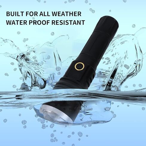 Flashlights High Lumens,Led Flashlight, Zoomable, High Lumen, Tactical Flashlight,Perfect for Camping and Adventure。 in Saudi Arabia