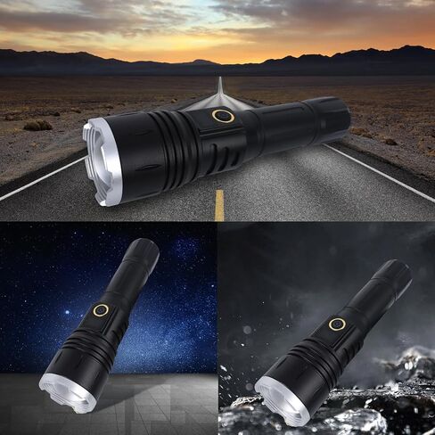 Flashlights High Lumens,Led Flashlight, Zoomable, High Lumen, Tactical Flashlight,Perfect for Camping and Adventure。 in Saudi Arabia