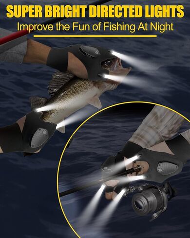 KFK Gifts for Men, LED Flashlight Gloves Gifts for Him,Mens Gifts for Father's Day, Birthday, Dad, Husband, Handyman in Kuwait