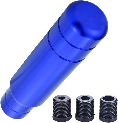 Arenbel 5" Weighted Car Racing Shifter Stick Lever Handles Polished Alloy Gear Shifter Grip Knob Head Fit Most Auto Manual Transmissions, Blue Gold in Saudi Arabia