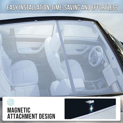 سقف مظلة تيسلا موديل 3 هايلاند، مظلة شمسية لطراز تيسلا 3 لمنع الأشعة فوق البنفسجية والحفاظ على التبريد، مظلة شمسية قابلة للطي موديل 3 للسقف الزجاجي، 2024 ملحقات تسلا موديل 3 هايلاند in Kuwait