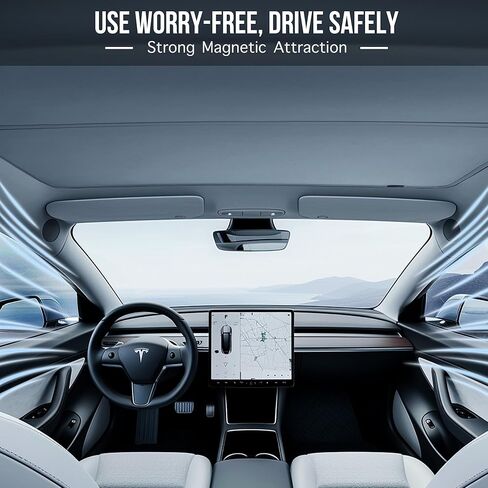 سقف مظلة تيسلا موديل 3 هايلاند، مظلة شمسية لطراز تيسلا 3 لمنع الأشعة فوق البنفسجية والحفاظ على التبريد، مظلة شمسية قابلة للطي موديل 3 للسقف الزجاجي، 2024 ملحقات تسلا موديل 3 هايلاند in Kuwait