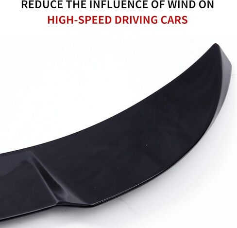 Xipoo Spoiler متوافق مع Tesla Model 3 Spoiler Trunk Spoiler Wing Rear Spoiler Wing Lip استبدال لـ 2017-2023 Tesla Model 3 الملحقات، أسود غير لامع in Kuwait