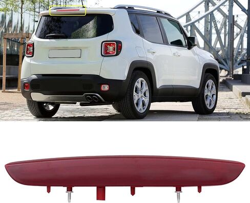 Yeeta Car LED Rear High Mounted Light Third Brake Lamp Fit for Jeep Renegade 2015 2016 2017 2018 2019 2020 2021 3rd Stop Lamp Rear Center High Mounted for 68247167AA in Saudi Arabia