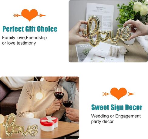 Small Light Pink Love Signs Letters for Home Decor - Sweet Love Signs Art Sculpture Tabletop Decorations for Valentines Day Table Decorations and Anniversary&Wedding Engagement Party Gift for Couples in Saudi Arabia