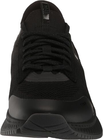 BOSS Men's Modern Knit Structure Running Sneaker, Black Pepper, 9 in Saudi Arabia